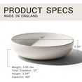thumbnail image 5 of Made In Cookware - Serving Bowl - White With Red Rim - Porcelain England, 5 of 8
