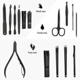 thumbnail image 4 of Juego de manicura Cortaúñas YONGSHENG 16 piezas acero inoxidable estuche de viaje, 4 of 5