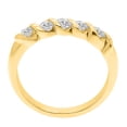 thumbnail image 4 of AoneJewelry 1/4 Carat Diamond Wedding Band In 10K Solid White & Yellow Gold, 4 of 4
