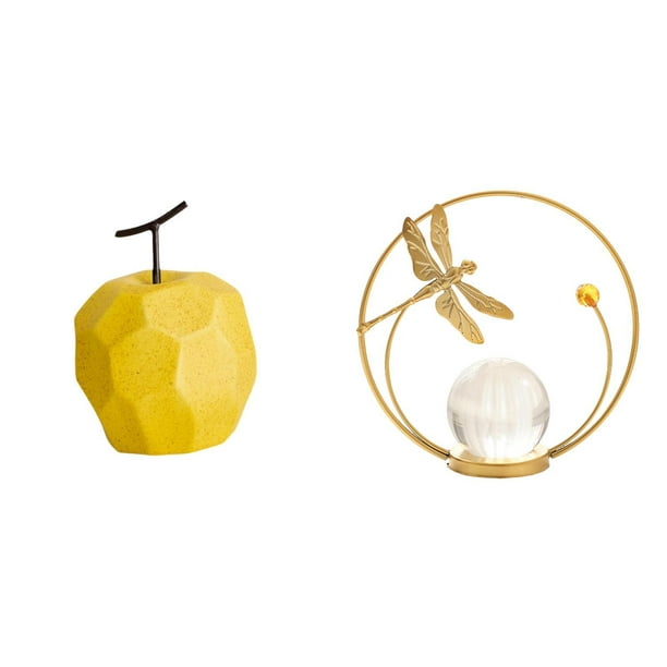 figura de arte,Escultura de fruta de porcelana decorativa para el hogar.,Estatua de fruta,decoración,adorno,fruta,figurita,oficina,Estatua de bola de cristal,Estatuas de bolas de cristal para
