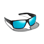 BAJIO Vega Black Matte | Blue Mirror Glass Sunglasses