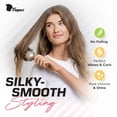 thumbnail image 4 of Fagaci Professional Large Round Brush for Blow Drying with Natural Boar Bristle, Round Hair Brush Nano Technology Ceramic+ Ionic for Hair Styling, Drying, Healthy Hair and Add Volume + 4 Styling Clips, 4 of 4
