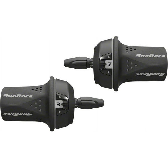 SunRace M21 Twist Shift Set 8-Speed Rear Friction Front: Gray