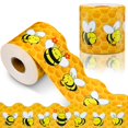 thumbnail image 1 of Tablón de anuncios con borde en espiral con forma de abeja, 21 m x 7,6 cm, decoración de aula, 1 of 7