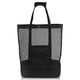 thumbnail image 1 of Malla Bolsa de playa con correas de hombro Netificación Tote Reutilizable Picnic Handbag Toddler Toy Storage Carrier Supplies Supplies Organizador Negro Monstrate OD011035-01B, 1 of 7