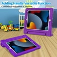 thumbnail image 4 of SUPNICE Kids Case with Screen Protector for iPad 10.2 Inch 2021/2020/2019 (9th/8th/7th Generation), Shockproof Convertible Handle Stand iPad 10.2 Case for Kids, Purple, 4 of 8