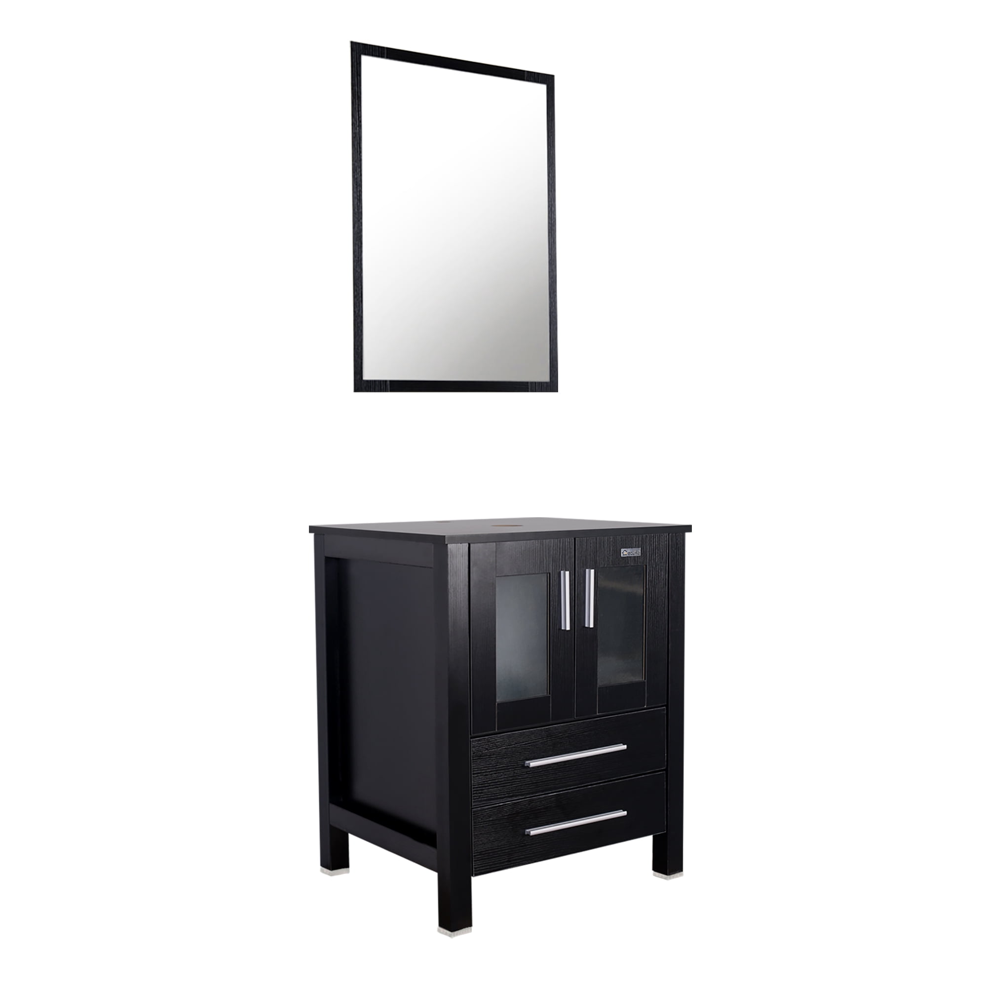 Docooler 24 Inch Modern Bathroom Vanities Suite Bt B02bk Walmart Com