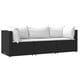 thumbnail image 1 of Conjunto de Salón para Patio Casafoyer 3 Piezas Poliratán Negro, 1 of 5