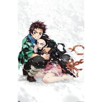 Demon Slayer - Tanjiro & Nezuko Snow Wall Poster, 14.725" x 22.375"