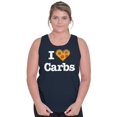 thumbnail image 4 of Love Heart Carbs Pizza Food Cute Tank Top Tee Shirt Women Brisco Brands X, 4 of 6