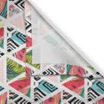 thumbnail image 3 of Ambesonne Geometric Kitchen Curtains, Watermelon Triangles Art, 55"x39", Green Dark Coral Rose, 3 of 3