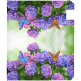 thumbnail image 2 of Hydrangea Flowers with Butterflies Magnetic Mailbox Cover Spring MailWraps Garden Yard Home Decor for Outside Oversized-25.4" x20.8"\u2026, 2 of 6