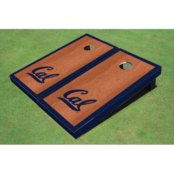 University of California Berkeley Navy Rosewood Matching Borders Cornhole Boards