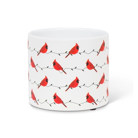 Set of 2 All-over Cardinal Small Planter