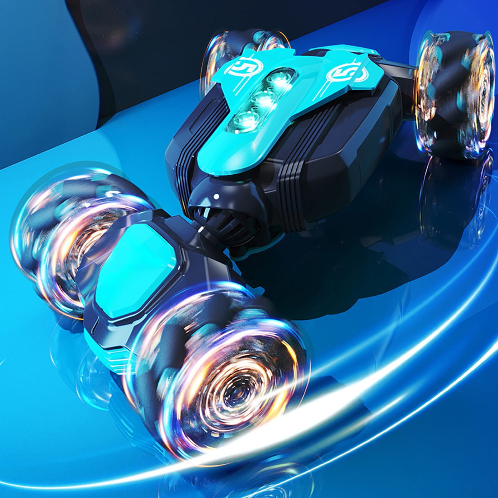 Gesture Sensing RC Stunt Car 2.4Ghz 4WD Remote Control Toy with Dual Controllers for Boys Girls Ages 4+ Outdoor Play