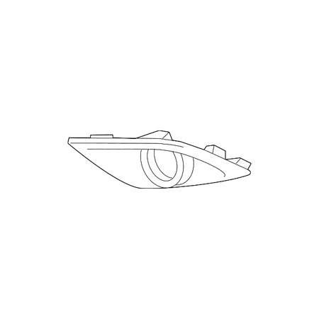 Genuine OE Mitsubishi Fog Lamp Bezel - 6400J446
