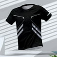 thumbnail image 3 of Camiseta de hombre para gimnasio, secado rápido, para correr, deportes al aire libre, camisetas transpirables, camisetas de manga corta para correr, ropa deportiva para hombre, tops, 3 of 5