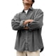 thumbnail image 3 of pstuiky Camisas casuales de manga larga para hombre, Camisa informal de pana de color liso con cuello abotonado y manga larga para hombre top de hombre xl, 3 of 7