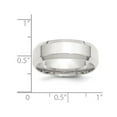 thumbnail image 2 of Mens Sterling Silver 7mm Bevel Edge Wedding Band Ring, 2 of 4