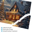 thumbnail image 3 of 1000 PCS Christmas Eve 1000 Piece Family jigsaw puzzles,Enjoy the puzzle solving process,Puzzles suitable for entertaining with family during holidays,Modern Art Wooden Puzzle for Adults, 3 of 6