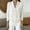 White, variant on Beige Women's Oversized Long Sleeve Pullover Sweaters Crew Neck Neck Button Soft Lightweight Long Sleeve Sweater, Basic Knit Pullover for Casual Daily Wear, Business, Travel and Everyday Layering XL