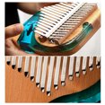 thumbnail image 4 of Clearance Sale 17-key Thumb Piano Solid Beech Epoxy Resin Portable Kalimba With Tuning Hammer, 4 of 6