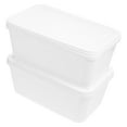 SEXAGESIMO 2pcs 3L Ice Cream Box Containers with Lids for Freezer