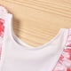 thumbnail image 5 of Augper Toddler Baby Girls Floral Swimwear Ruffle SwimSuit Bathing Suit Beach Wear Set, 5 of 9
