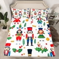 thumbnail image 2 of Homewish Happy New Year Full Size Sheets 4-Piece for Boys Girls Teens,Christmas Nutcracker Breathable Bed Sheets,Xmas Festival Lightweight Sheet Sets,Ultra Soft Home Decor, 2 of 7