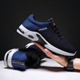 thumbnail image 3 of Men's Air Cushion Running Shoes Slip-on Breathable Knit Tennis Walking Sneakers Lightweight Athletic Sports Shoes for Daily Wear & Gym, 3 of 8