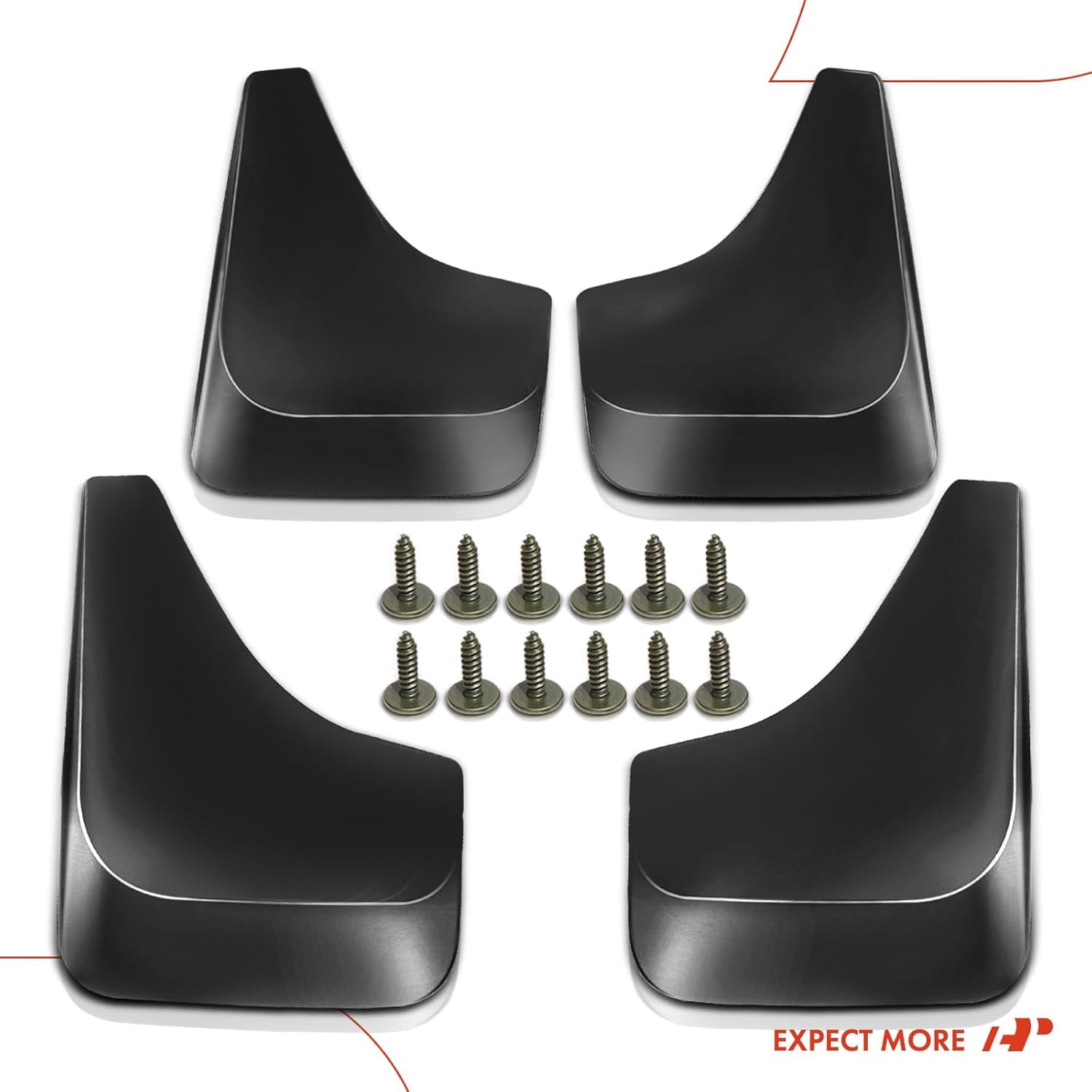 A-Premium Splash Guards Mud Flaps Mudguards Compatible with Chevrolet Aveo Camaro Cobalt Corvette HHR Impala Malibu Monte Carlo Prizm S10 4-PC Set Fits select: 1999-2004 CHEVROLET S TRUCK