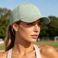 thumbnail image 6 of ATOYSOY Baseball Hats For Women Side Perforated Mesh Ponytail Cutout Womens Hats Running Hat Sun Hats For Women Solid Color Jogging Beach Womens Caps, 6 of 9