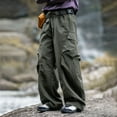 thumbnail image 2 of CONZONE Mens Baggy Pant Wide Leg Hiking Pants for Men Casual Solid Color Soft Waterproof Fall Mountaineering Trousers With Pockets, 2 of 8