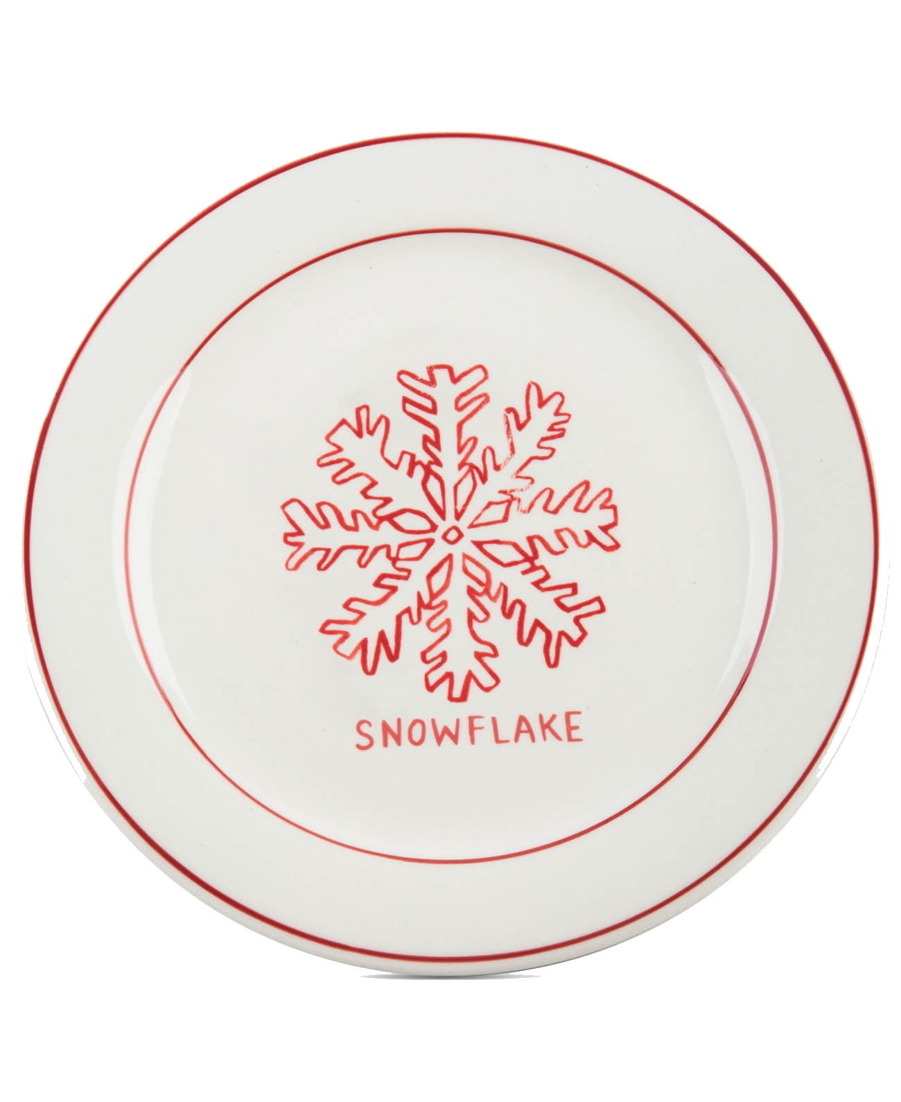 Home Essentials Molly Hatch Snowflake Dessert Plates
