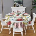 thumbnail image 2 of Round Waterproof Tablecloth Pioneer Reusable Indoor/Outdoor Durable Table Cover for Kitchen and Dining Room 60 Inch X 60 Inch, 2 of 6