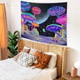 thumbnail image 5 of DaShan Blacklight Mushroom Tapestry Wall Hanging,Fantasy Galaxy Space Tapestries for Dorm Living Room Bedroom Decor 60"Wx50"L, 5 of 5