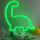 thumbnail image 4 of Luz nocturna de neón de dinosaurio JAMW con batería USB decoración verde, 4 of 5