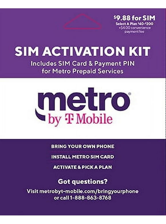 Metro by T-Mobile Bring Your Own Sim Device SIM Kit