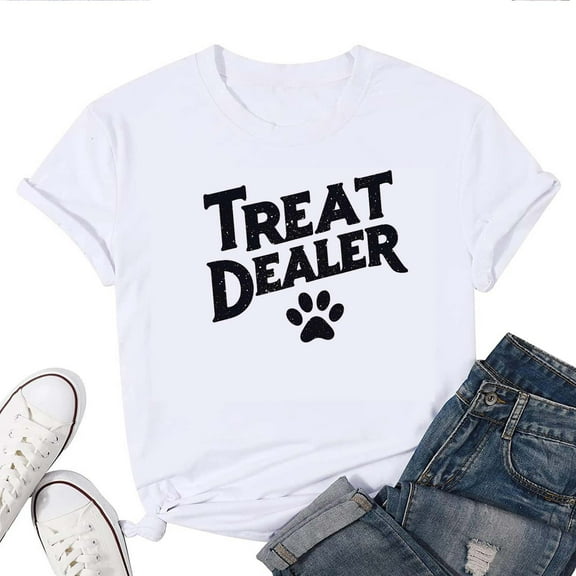 Funny Dog Lover Women's T-Shirt – Cute Pet Humor Graphic Tee, Dog Mom Gift, Casual Short Sleeve Top