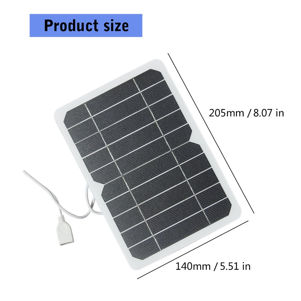 PatungKu Outdoor Camping 5W 5V Portable Solar Panel Charging Folding Lightweight Solar
