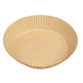 thumbnail image 3 of Pcs Friteuse à Air Chaud Papier Jetable Antiadhésif Rond Four Poêle Résistant à l'Huile Assiette Barbecue Ménagère, 3 of 5