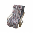 thumbnail image 4 of USA Soft Flannel Fleece Throw Blanket, July Fourth Stars Citizen National Day Patriotic Western Salute to the Union, Cozy Plush for Indoor and Outdoor Use, 60" x 80", Grey Indigo Red, by Ambesonne, 4 of 6
