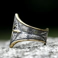 thumbnail image 5 of ZMY Home Stainless Steel Pirate Ring - Gold Compass Design Statement Jewelry (10), 5 of 6