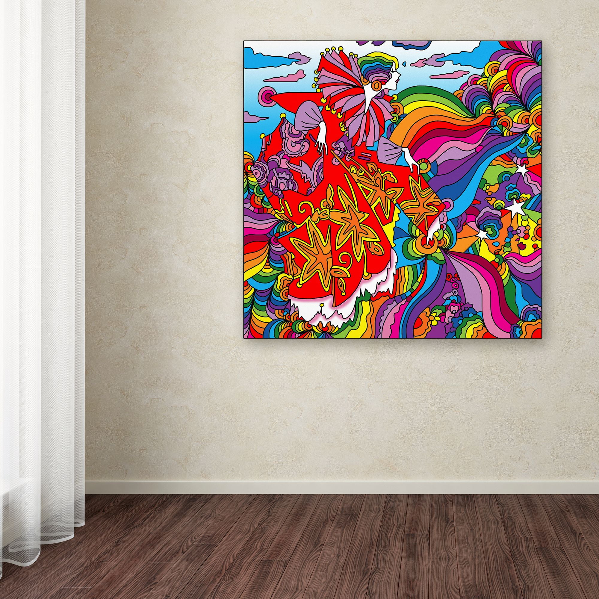 Trademark Fine Art 'Rainbow queen' Canvas Art by Howie Green