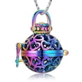thumbnail image 2 of Personalize Lantern with Small Urn Pendant Memorial Necklace for Pet Human Cremation Ashes of Loved One Keepsake Jewelry, 2 of 3