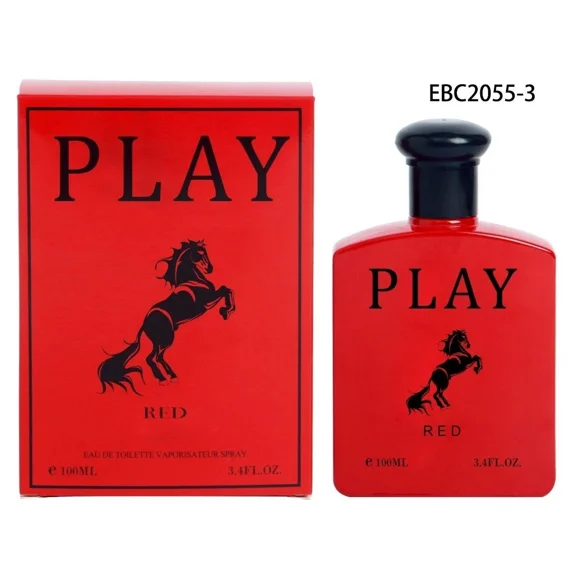 Men’s Cologne Play Red Eau de Toilette Spray 3.4 oz / 100 ml – Fresh, Spicy & Woody Long Lasting Fragrance for Men – Everyday Masculine Scent