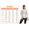 thumbnail image 3 of FORMRS Womens Long Sleeve Shirts UPF 50+ Sun Protection Quick Dry Fishing Hiking Tops, Size S-2XL, Orange Floral Blooms, 3 of 8