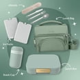 thumbnail image 5 of Bentgo Modern - Adult & Teen Bento Lunch Box; 3-4 Compartments, Leak-Resistant, 5.5 Cup Capacity/44 fl oz, Improved Locking Clips, Reusable, BPA-Free, Dishwasher/Microwave Safe Tray (Mint Green), 5 of 9