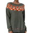 thumbnail image 1 of Aocisk Chandails pour Femmes Hiver Automne Décontracté Ample Manches Longues Chandail Tricoté Hauts Fil Doux Chandail Confortable Col Rond Orange TTTTG, 1 of 8