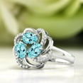 thumbnail image 4 of Gem Stone King 925 Sterling Silver Blue Apatite Ring for Women (1.94 Cttw, Oval 6X4MM, Gemstone Birthstone, Available in Size 5, 6, 7, 8, 9), 4 of 4